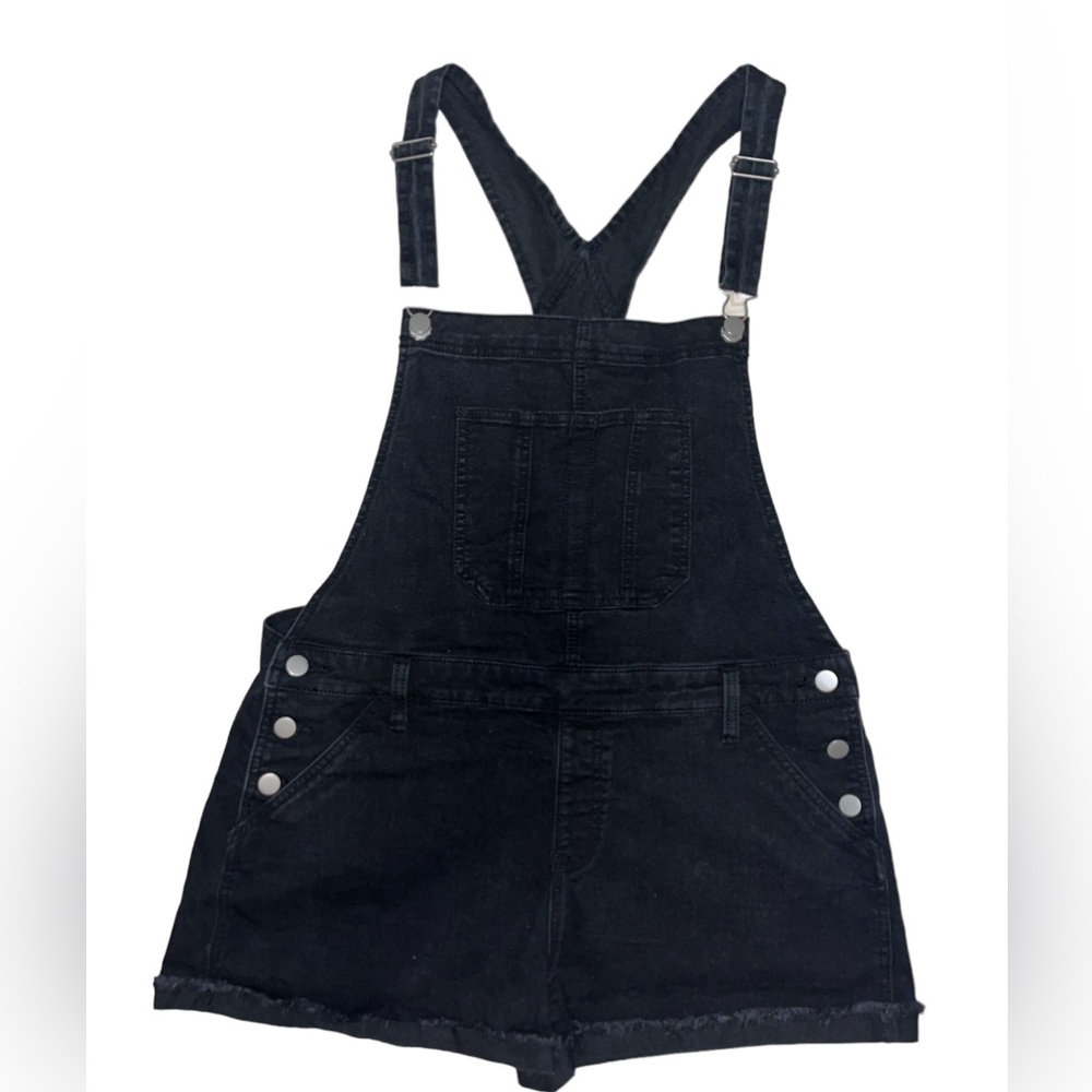 NOBO Relaxed Fit Black Overalls Size XL Black Shorts Overalls With Pockets